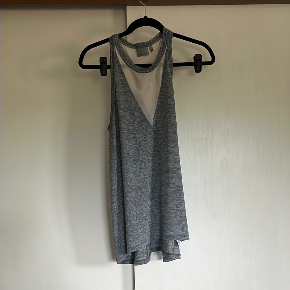 EUC | Athleta | M | Heather Gray Tank Top - Picture 1 of 6